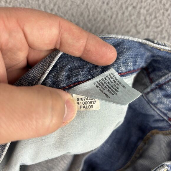 Old Navy Loose Straight Jeans Men’s 36x32 Light Wash Distressed - Picture 12 of 12